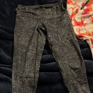 Prana Kids Black Geometric Leggings